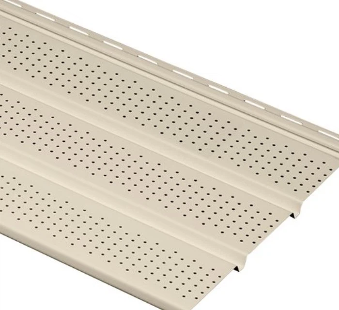 बाहरी दीवार या छत की सजावट सोफिट पैनल के लिए पीवीसी विनाइल साइडिंग